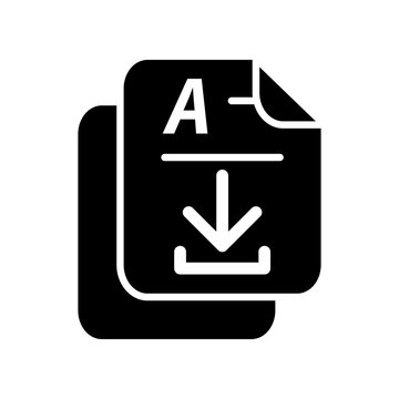 Document icon design template