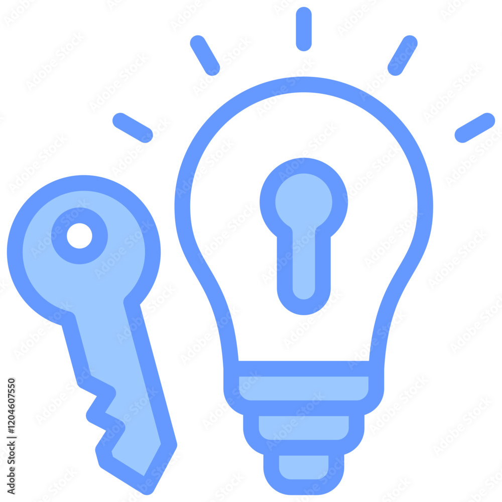 Poster problem resolution blue icon