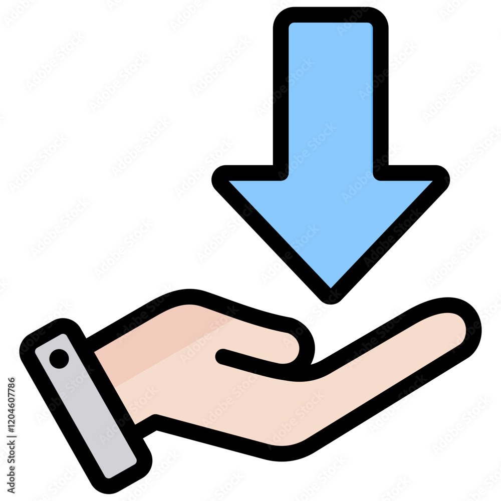 Poster need outline color icon
