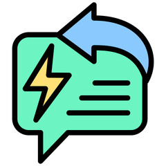 Responsive Outline Color Icon