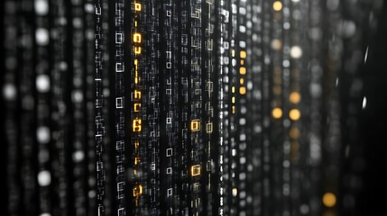 Abstract Digital Data Stream Visualization