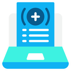 Fototapeta premium Digital Application Form on a Laptop