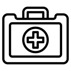 Minimalist First Aid Kit Icon
