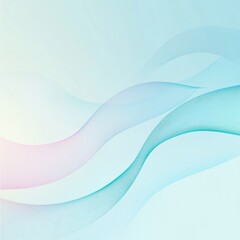 Fototapeta premium Flowing pastel waves create a calming abstract design for modern environments. Generative AI
