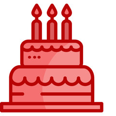 Birthday Cake  Icon Element For Design