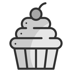 Cupcake  Icon Element For Design