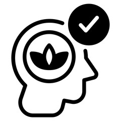 Mindfulness and Mental Well-being Icon