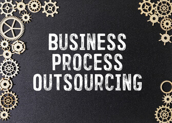 There is notebook with the word Business Process Outsourcing.