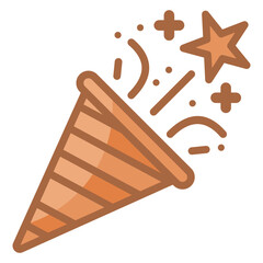 Confetti  Icon Element For Design