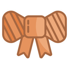 Birthday Ribbon  Icon Element For Design