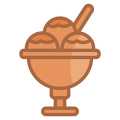 Ice Cream  Icon Element For Design