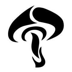 illustration vector graphic of design abstract tribal art mushroom tattoo