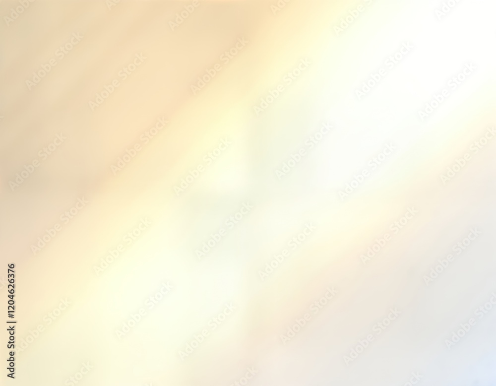 Poster Abstract soft light effect. Gentle warm light illuminates empty space. Blurry soft gradient. Suitable for background. Versatile for many designs. Light beams create gentle glow. Transparent overlay.