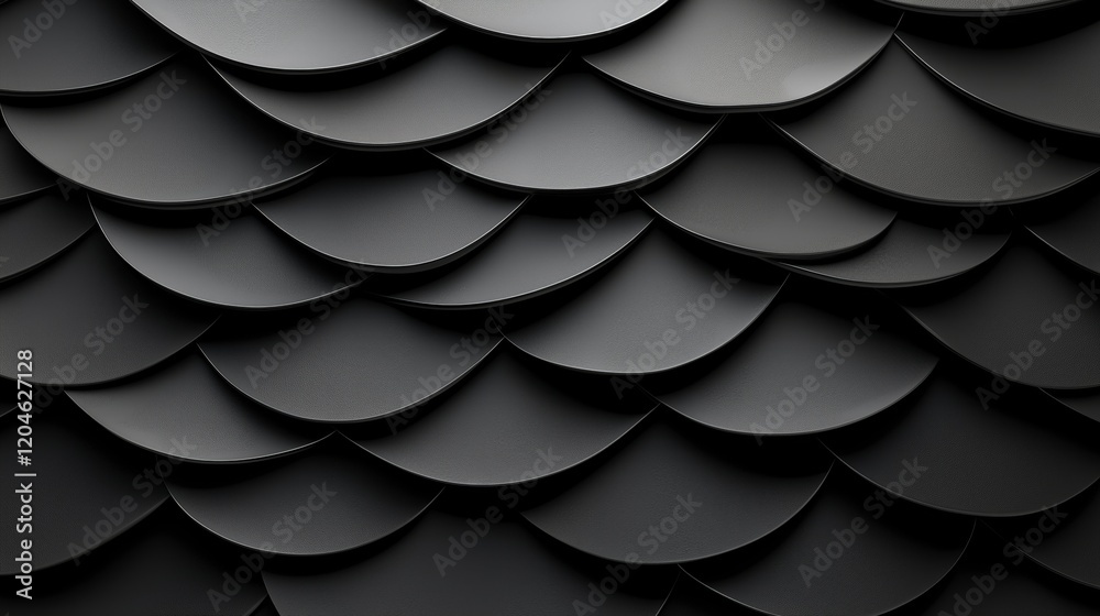 Poster The image is a black and white photo of a series of overlapping circles. The circles are arranged in a way that creates a sense of depth and movement, giving the impression of a flowing. AI generated.