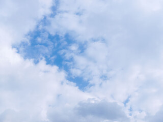  1月の空の白い雲200
