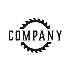 saw blade vector design,carpentry tool logo design,vintage,badge,editable design

