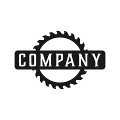 saw blade vector design,carpentry tool logo design,vintage,badge,editable design
