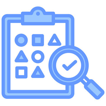 Random Sampling Blue Icon
