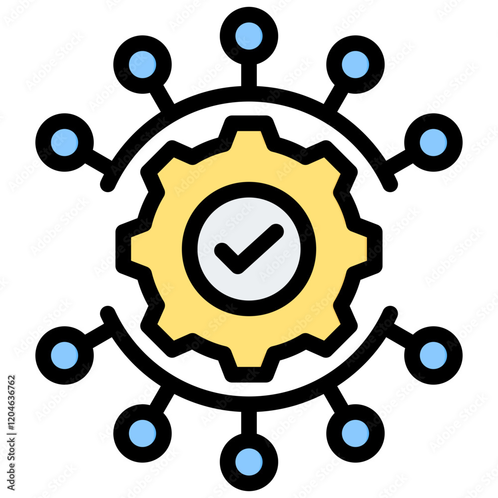 Aufkleber data preparation outline color icon