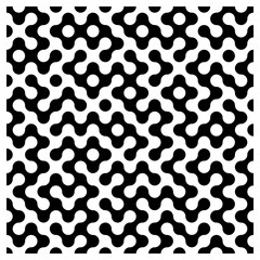 Abstract Black and White Seamless Geometric Pattern Design for Backgrounds