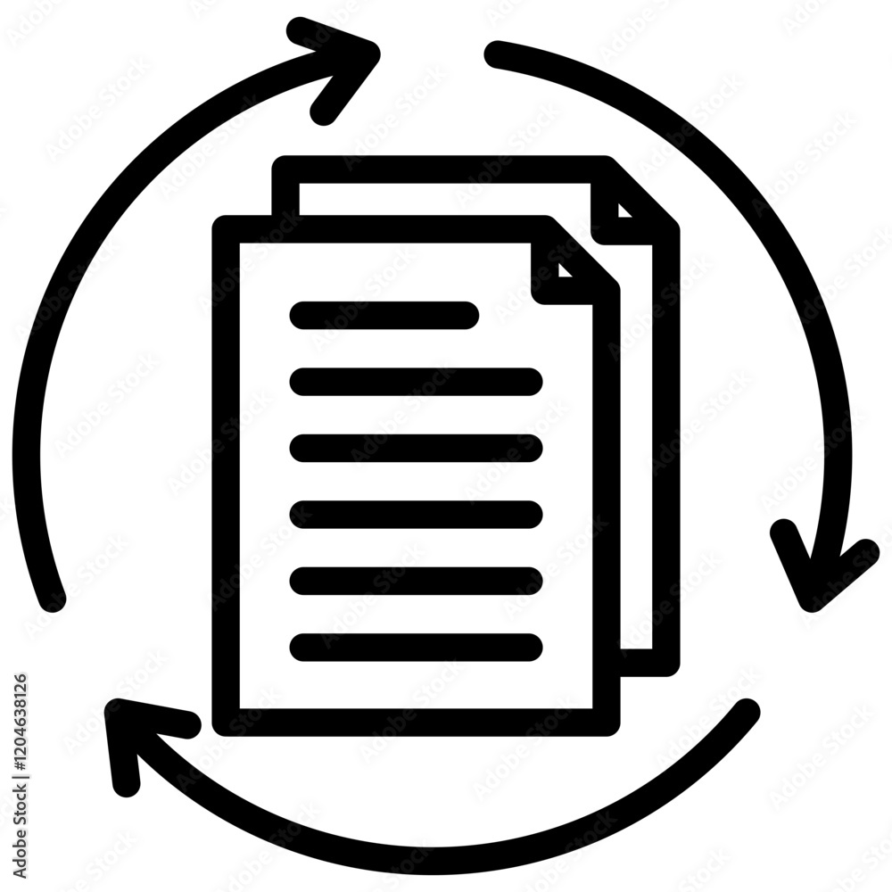 Poster Data Consistency Outline Icon