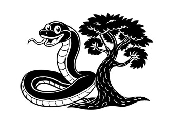 black and white snake flower