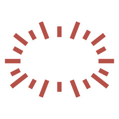 Aesthetic sunburst doodle vector