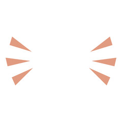 Aesthetic sunburst doodle vector