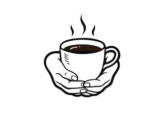 cup of coffee  vector with white background