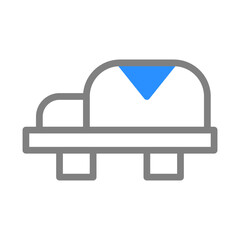Simple Vector Icon of a Transportation Vehicle. Concept of Delivery, Transportation, or Logistics.
