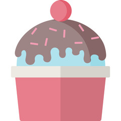Cute ice cream vector