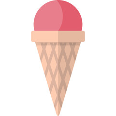 Cute ice cream vector