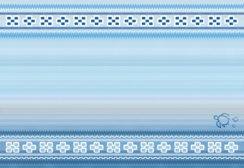 Okinawa mincer blue and white background