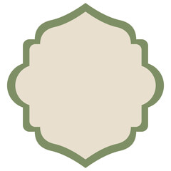 Arabic ramadan border shape vector