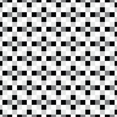 Fototapeta premium Black and white plaid pattern for background, seamless pattern.