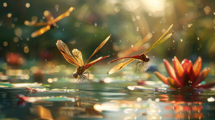 dragonfly on a flower