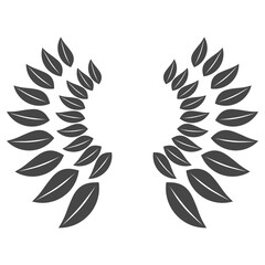 Badge with laurel outline vector