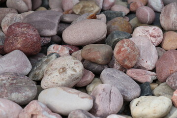 Small stones for background. Stone decoration.