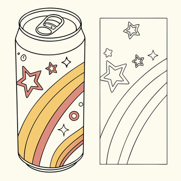 beverage can, customizable can, design template, editable can, vector illustration, soda can, aluminum can, customizable template, mockup can, drink container, bever can to design yourself vector file