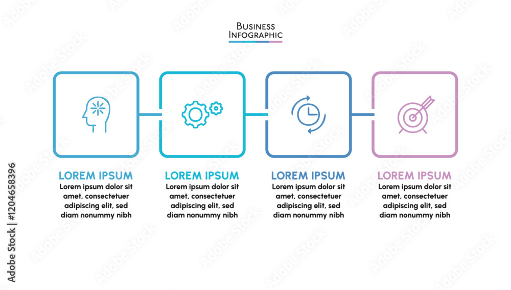 Wall mural business data visualization. timeline infographic icons designed for abstract background template mi