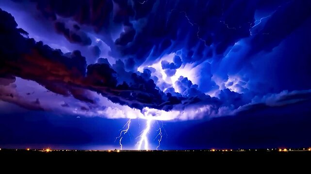 a lightning storm