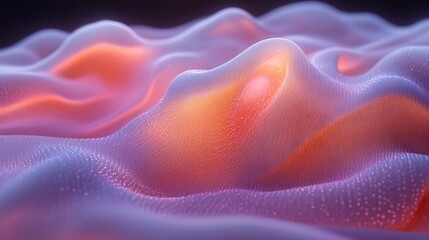Obraz premium Abstract Wavelike Surface with Glowing Hues