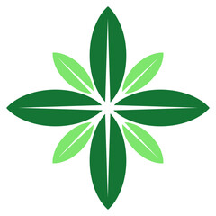 Green leaves vector