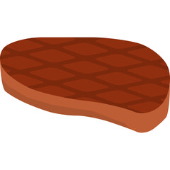 grilled steak vector