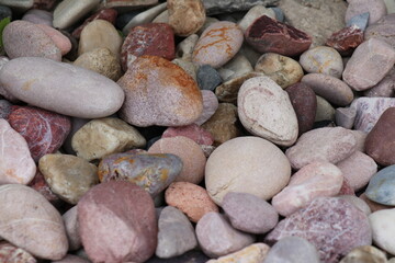 Small stones for background. Stone decoration.