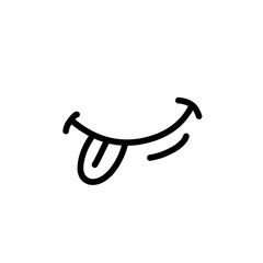 hand drawn smile cartoon mouth