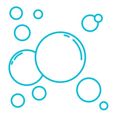 bubble sparkle. Water drop isolated vector illustration