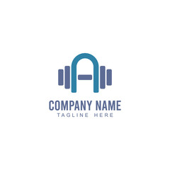 Fototapeta premium Letter A Logo for Fitness Company Fitness Icon Logo Company