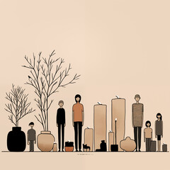 silhouette of wine bottles