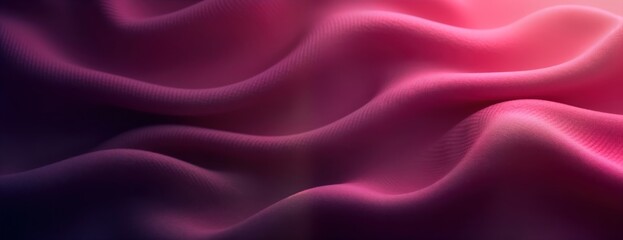 Fototapeta premium Elegant magenta purple gradient textured fabric. Smooth flowing folds create luxurious look. High quality fabric design, perfect for fashion interior design projects. Vibrant colors create beautiful